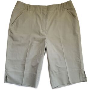 Foxcroft Beige khaki long shorts thick cotton